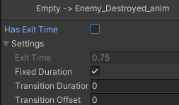 Adjustments to Transition